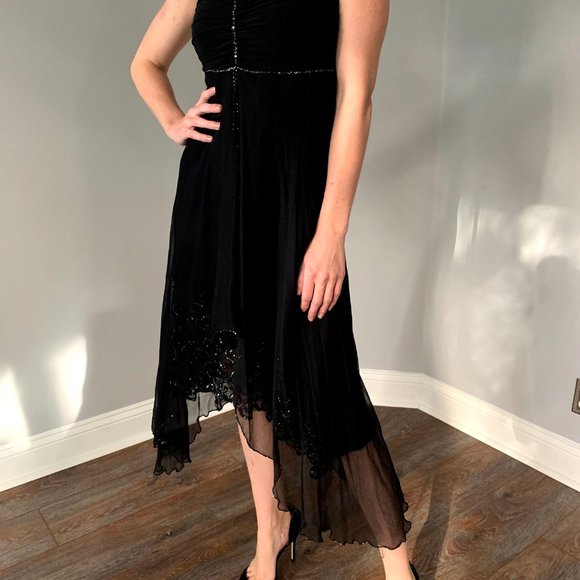 Black High Low Dress - Picture 1 of 6